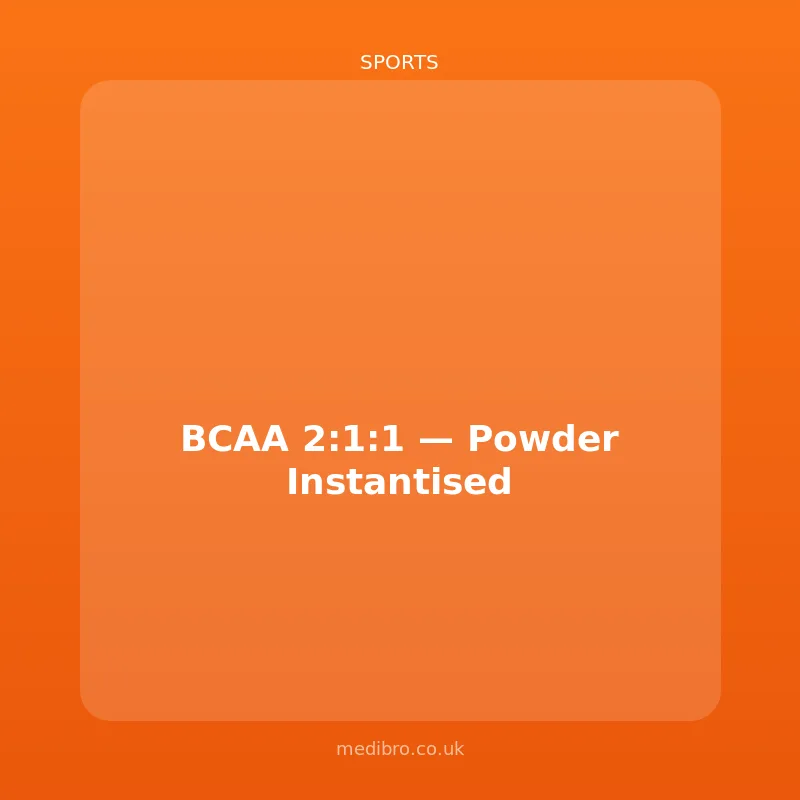 BCAA 2:1:1 โ Instantised Powder