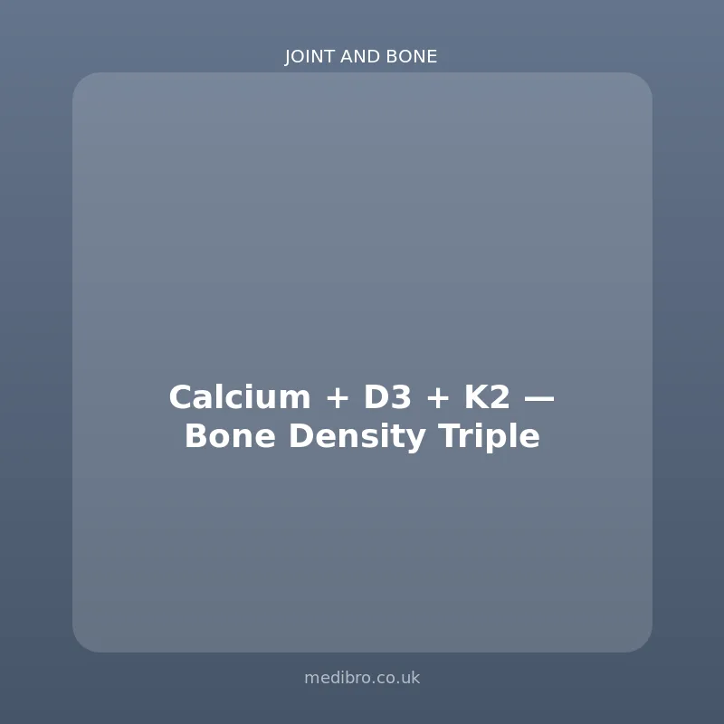 Calcium + D3 + K2 โ Bone Density Triple