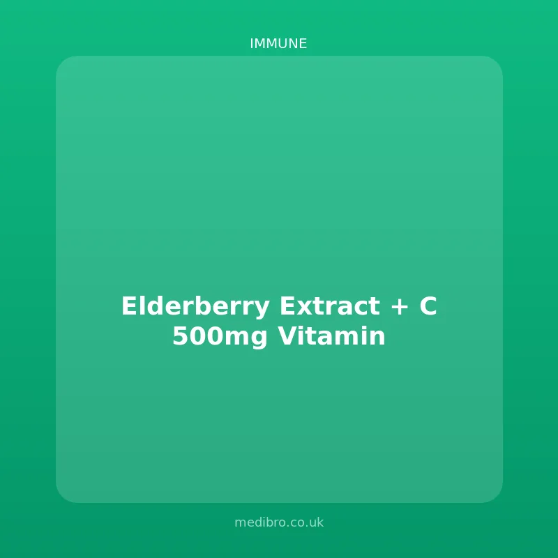 Elderberry Extract 500mg + Vitamin C
