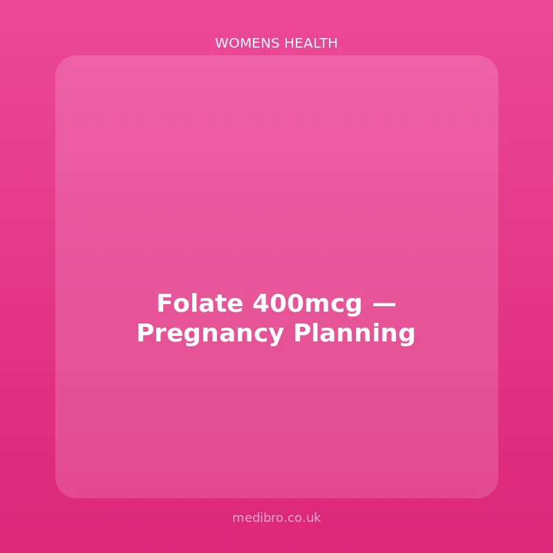 Folate 400mcg โ Pregnancy Planning