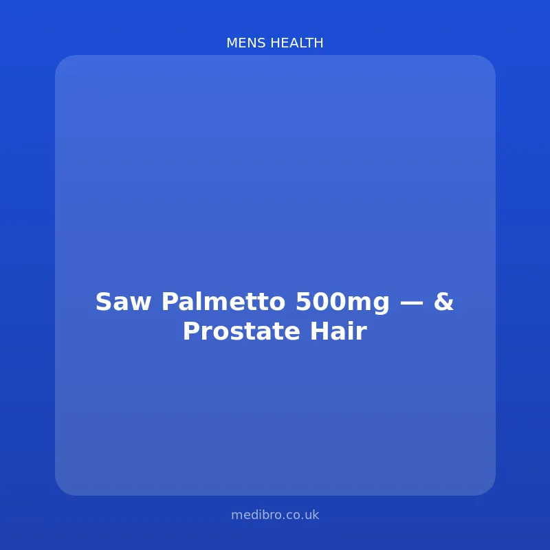 Saw Palmetto 500mg โ Prostate & Hair