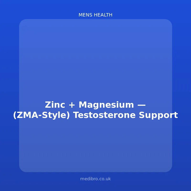 Zinc + Magnesium (ZMA-Style) โ Testosterone Support